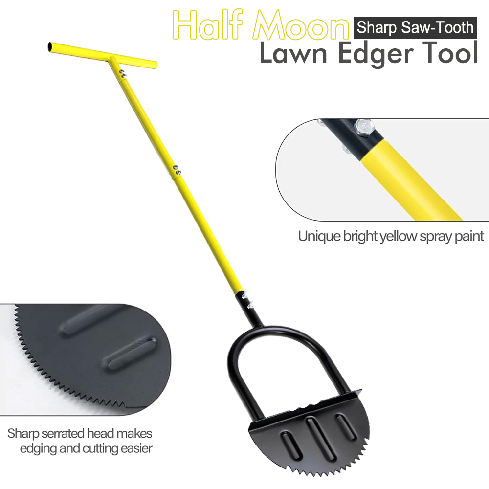 Gardening Tools Shovel - Manual Steel Edger Lawn Shovel Half
