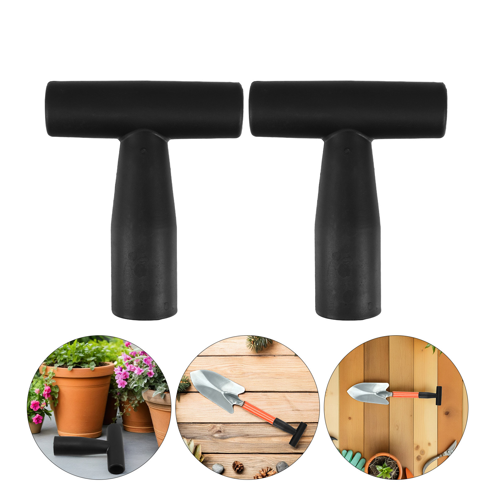 Gardening Tools Shovel - 3Pcs T-Shaped Shovel Handle Replacement Heavy-Duty