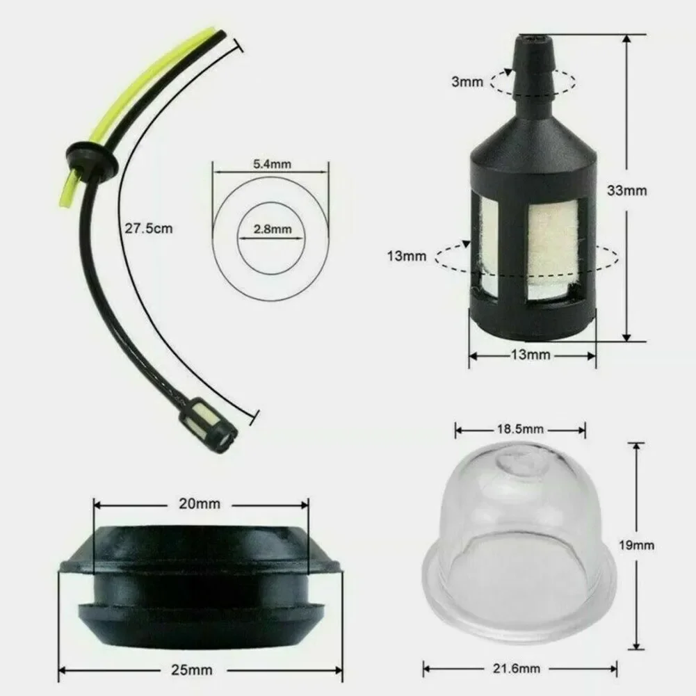 Gardening Tools Bundle - 4pcs/set Fuel Hose Pipe Filter Primer