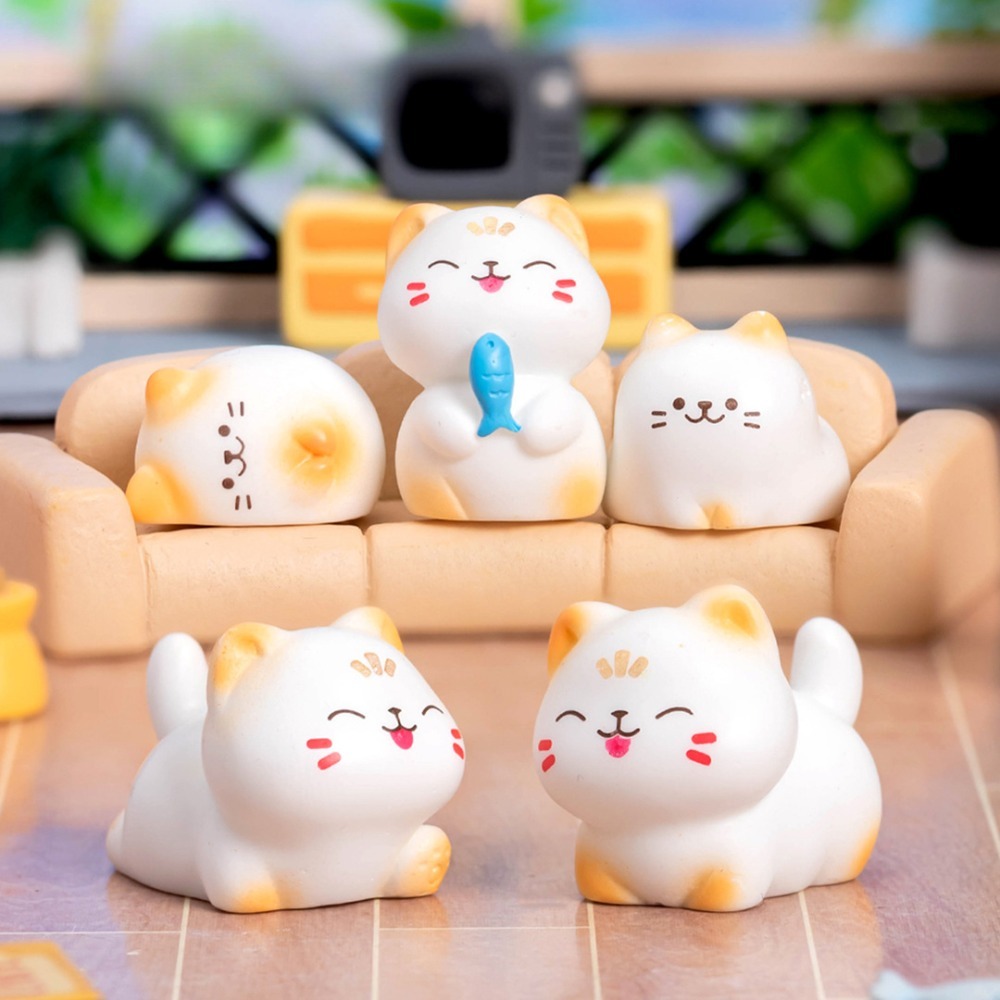 Gardening Tools Toys - Kawaii Mini Cats Ornament Fairy Garden
