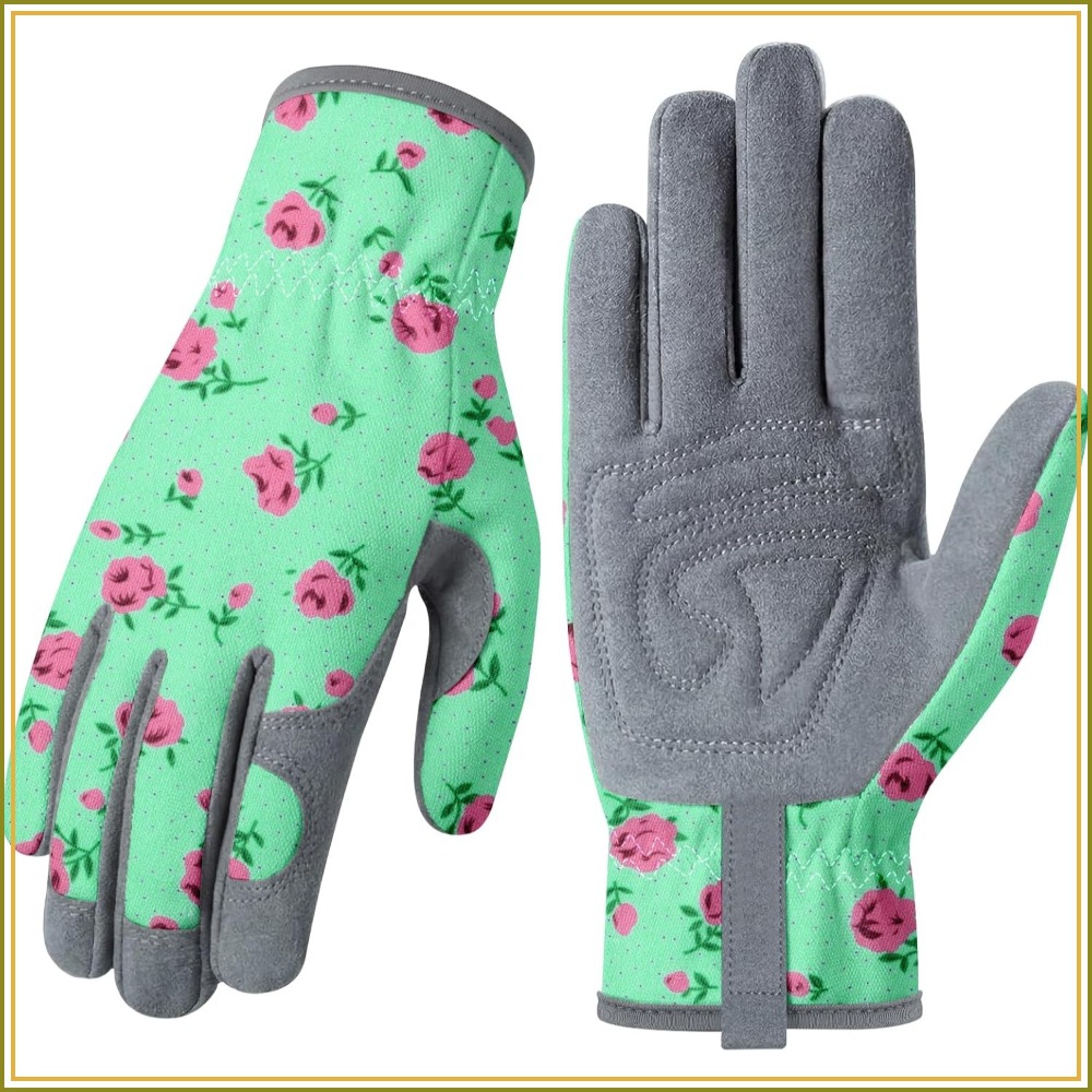 Garden Gloves Thorn Proof - Gardening Gloves for Women, Breathable Leather