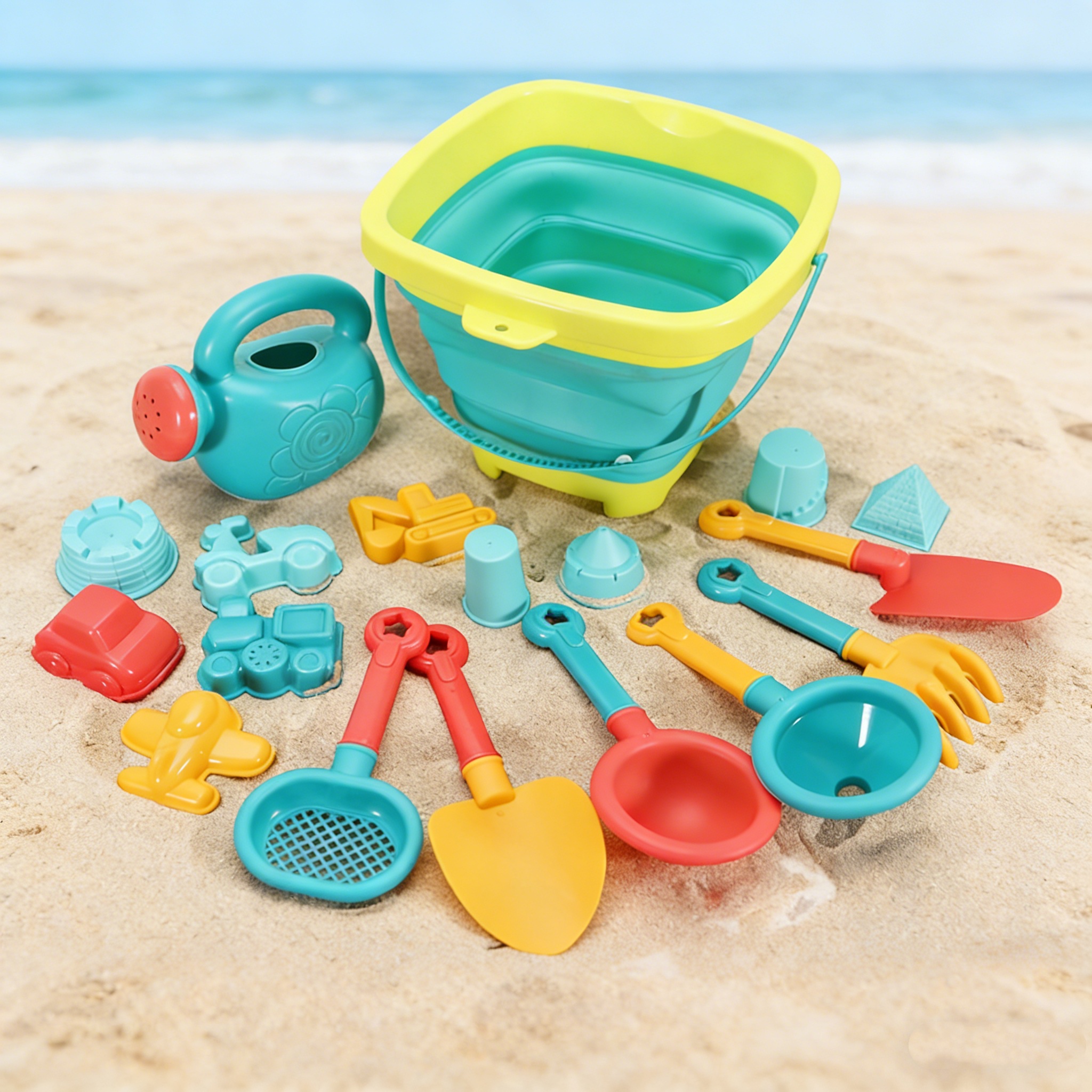 Gardening Tools Toys - Summer Outdoor Beach Folding Bucket Children's