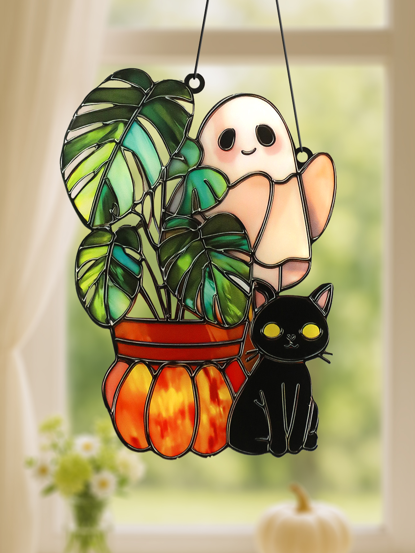 Gardening Tools Cute - Cute Halloween Ghost Hanging Decor Acrylic