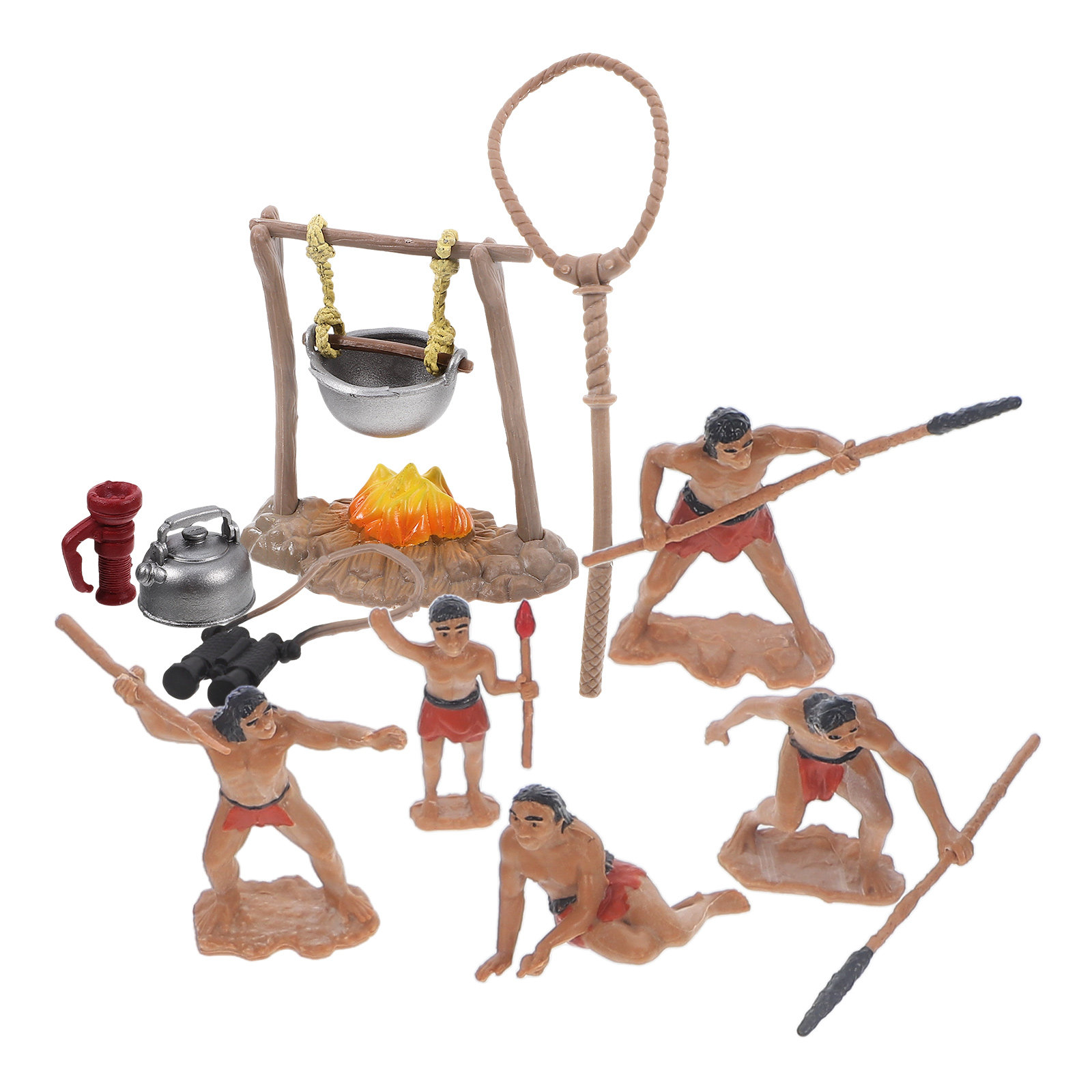 Gardening Tools Toys - 1Set Mini Primitive Men Decor Set