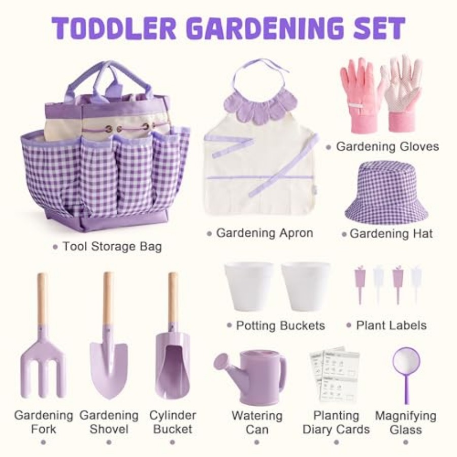 Gardening Set, 17PCS Toddler G - Gardening Tools For Toddlers recension och pris
