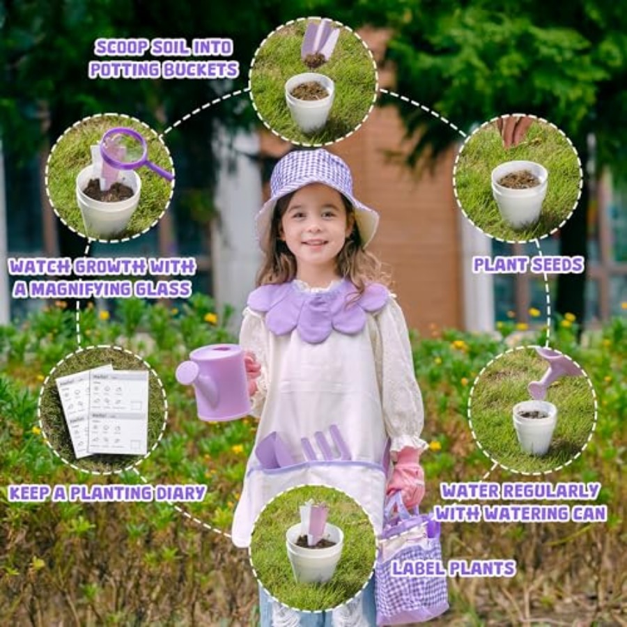 Gardening Set, 17PCS Toddler G - Gardening Tools For Toddlers recension och pris