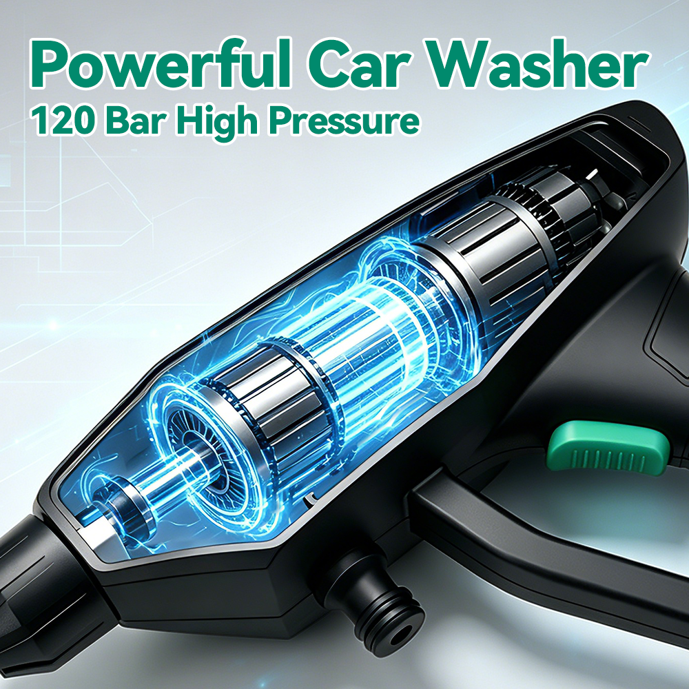 300W Car Washer Gun 120 Bar El - Gardening Tools Types recension och pris
