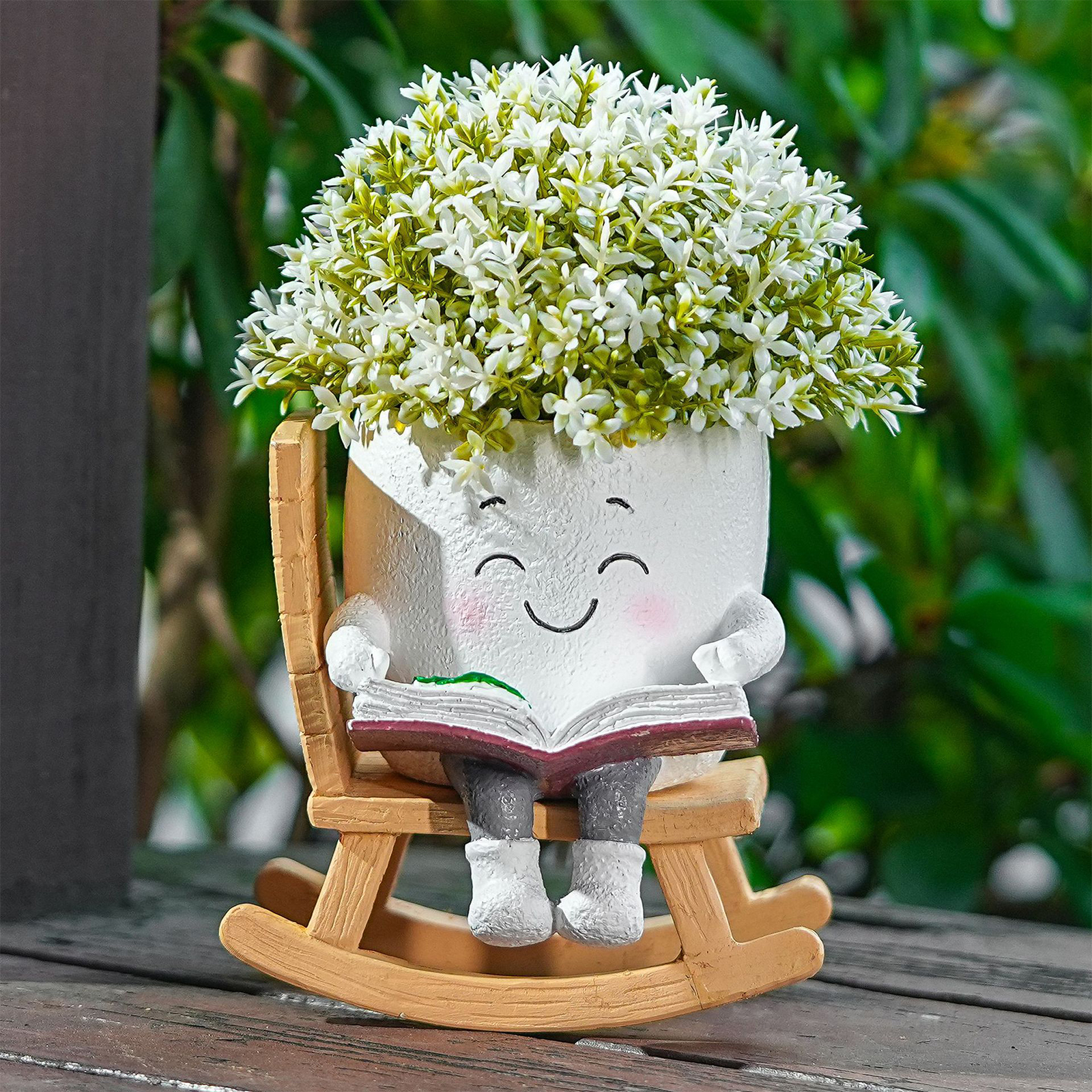 Chair/Swing Smile Face Planter - Gardening Tools Cute recension och pris