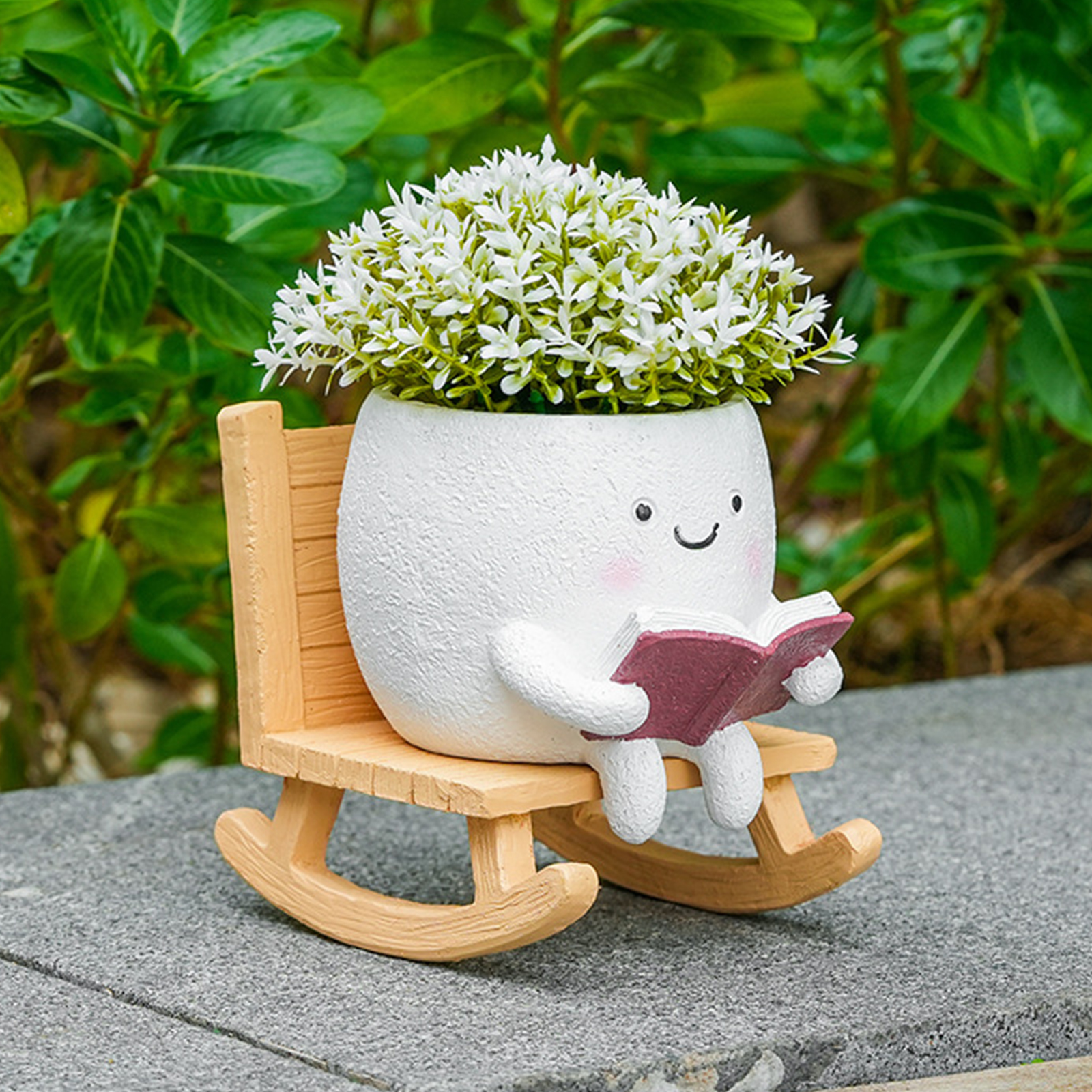 Chair/Swing Smile Face Planter - Gardening Tools Cute recension och pris