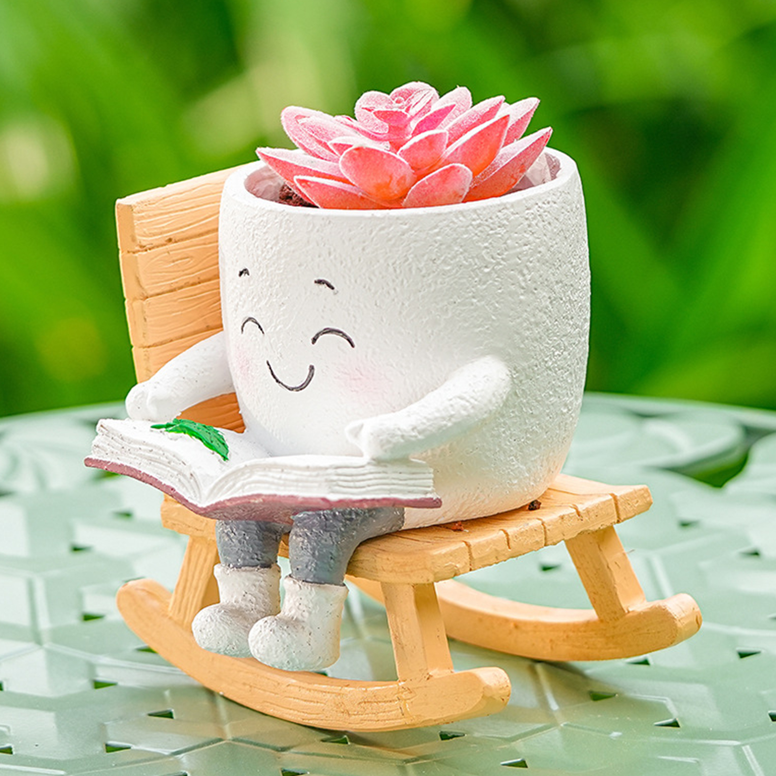 Chair/Swing Smile Face Planter - Gardening Tools Cute recension och pris