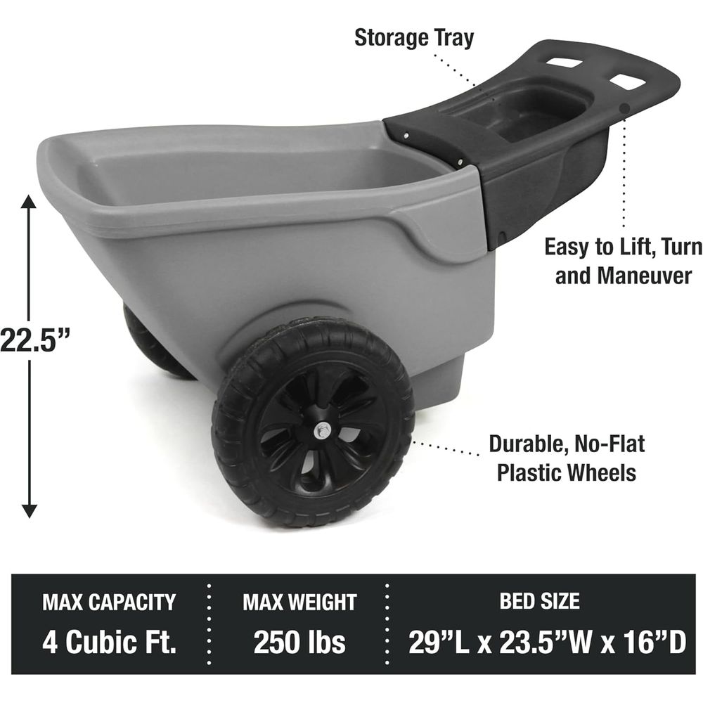 Easy Haul Durable Wheelbarrow  - Gardening Tools Made In Usa recension och pris