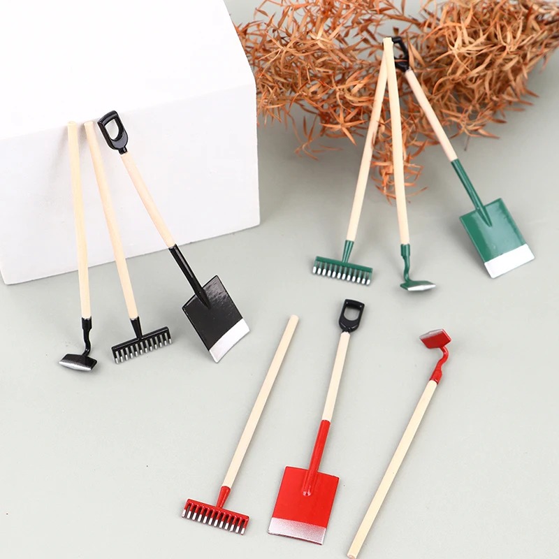 3Pcs 1:12 Dollhouse Miniatures - Gardening Tools Toys recension och pris