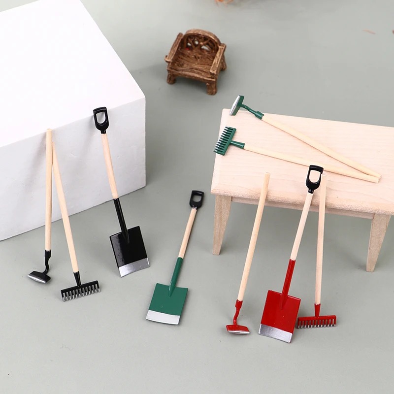 3Pcs 1:12 Dollhouse Miniatures - Gardening Tools Toys recension och pris