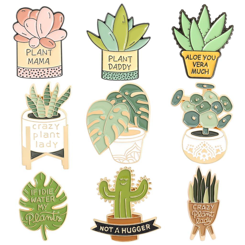 Potted Plant Brooch Monstera A - Gardening Tools Cute recension och pris