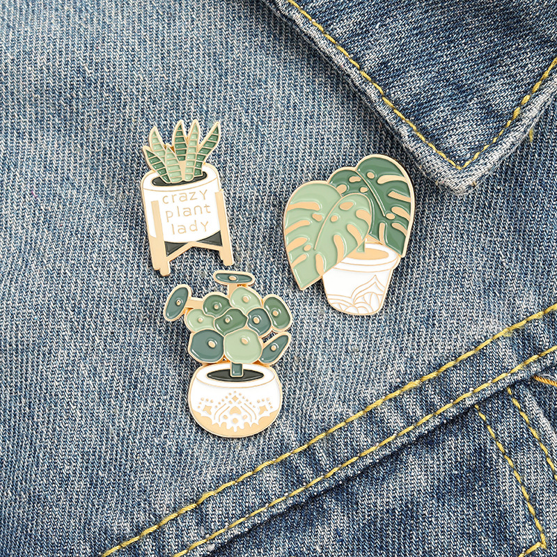 Potted Plant Brooch Monstera A - Gardening Tools Cute recension och pris