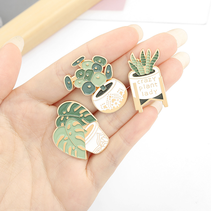 Potted Plant Brooch Monstera A - Gardening Tools Cute recension och pris