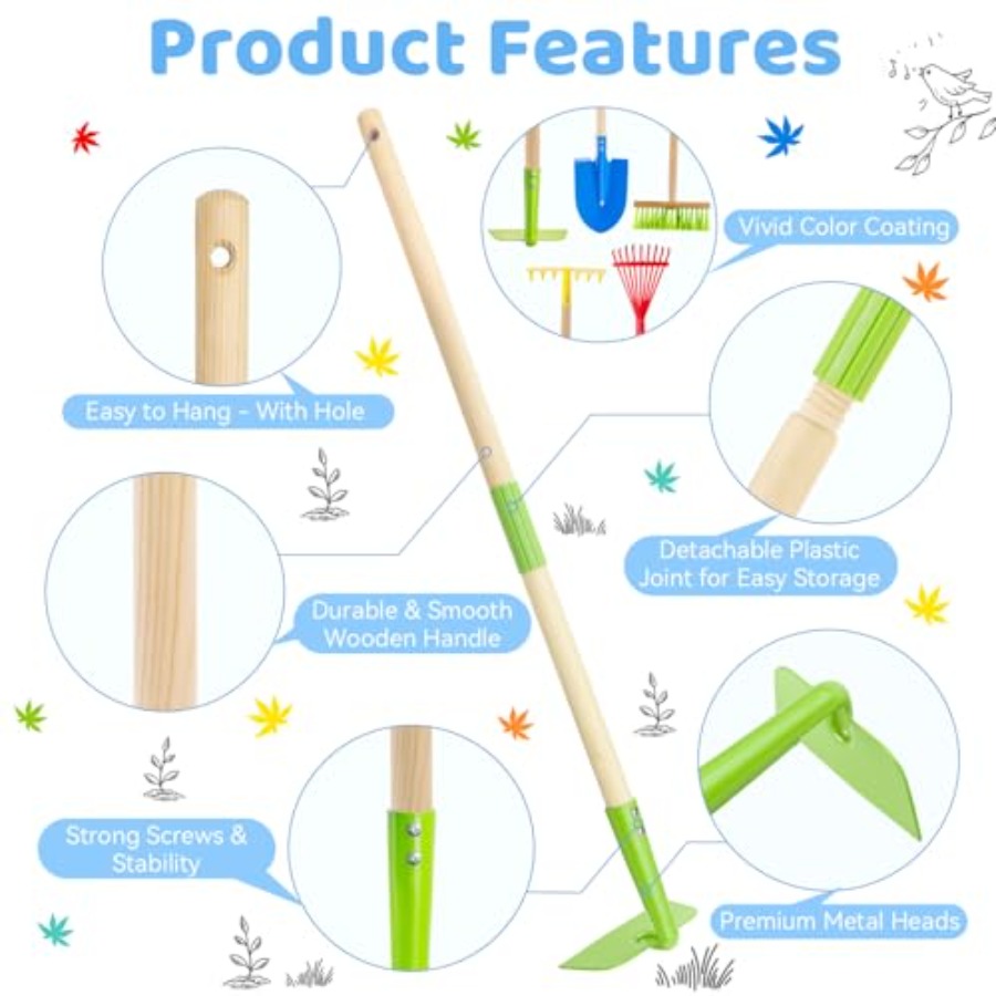 Garden Tool Set: Safe Toddler  - Gardening Tools For Toddlers recension och pris