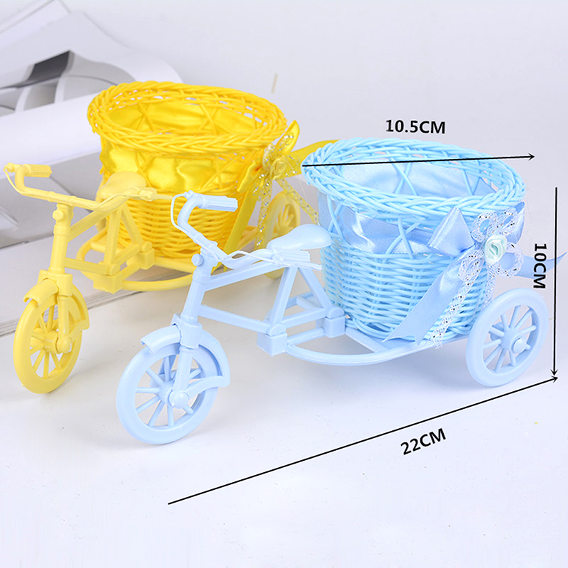 1Pc Rattan Bicycle Flower Bask - Gardening Tools Cute recension och pris