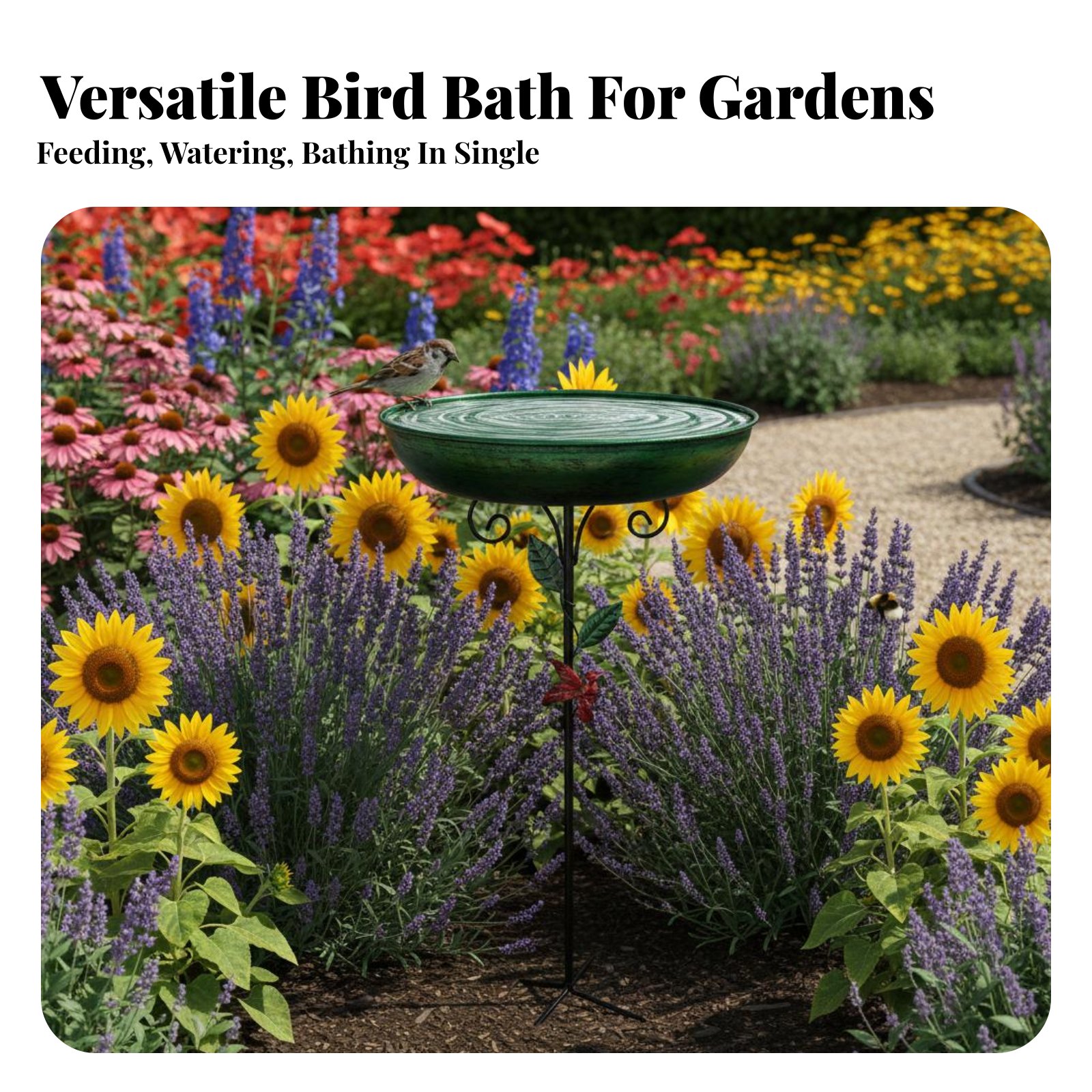 Wrought Avian Basin Bath Vinta - Gardening Tools Vintage recension och pris