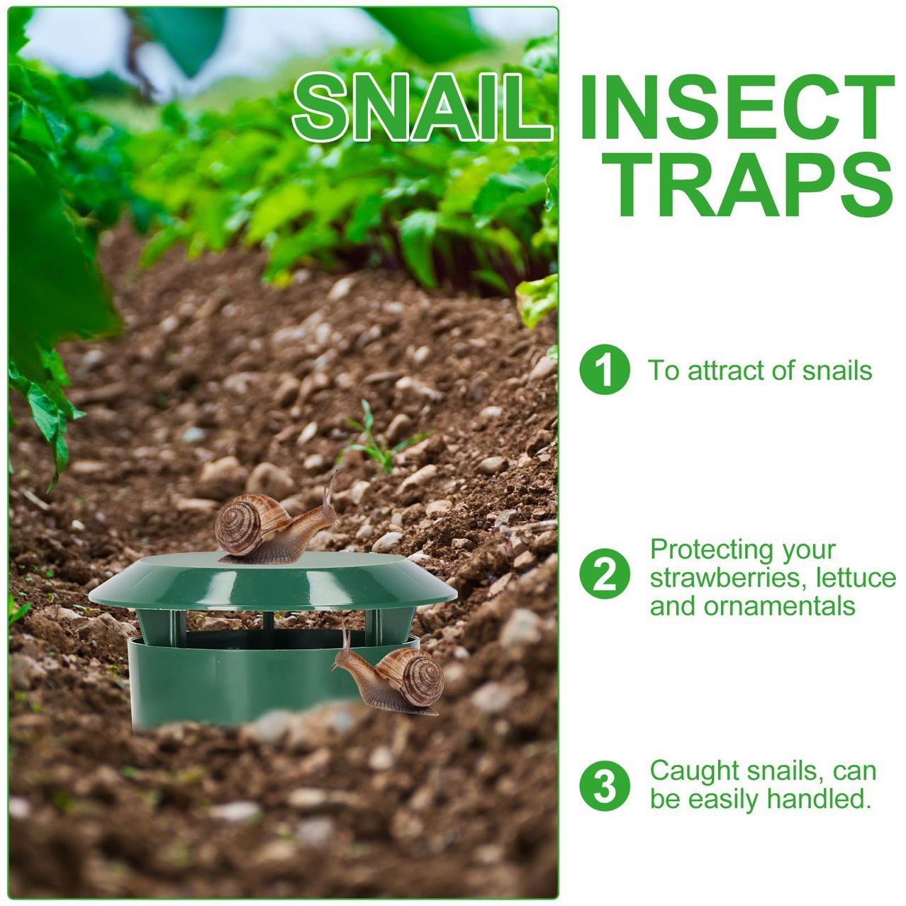 Plastic Snail Trap Cage, Reusa - Gardening Tools Rack recension och pris