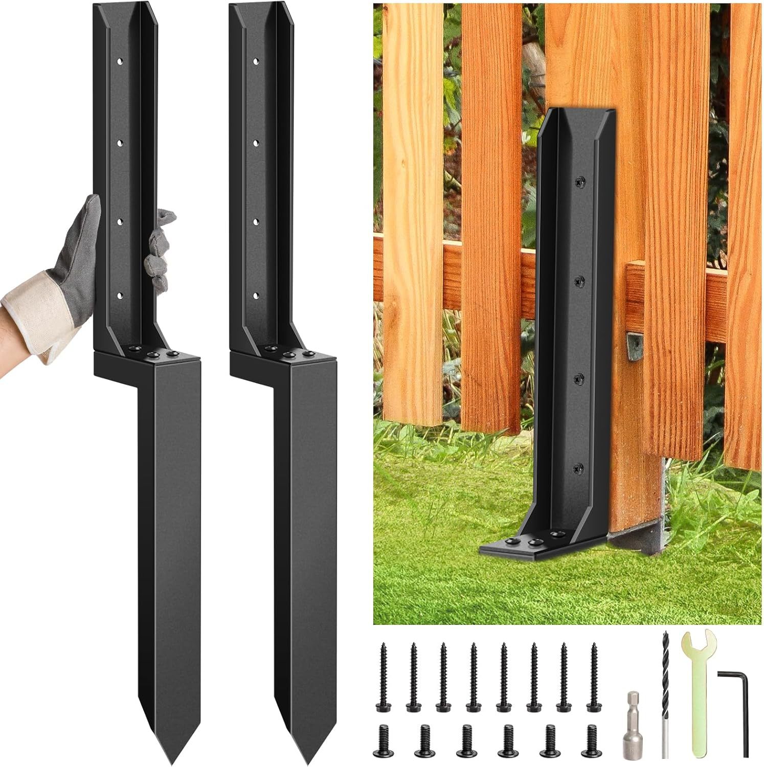 2PCS Fence Repair Anchor Fence - Gardening Tools Repair recension och pris