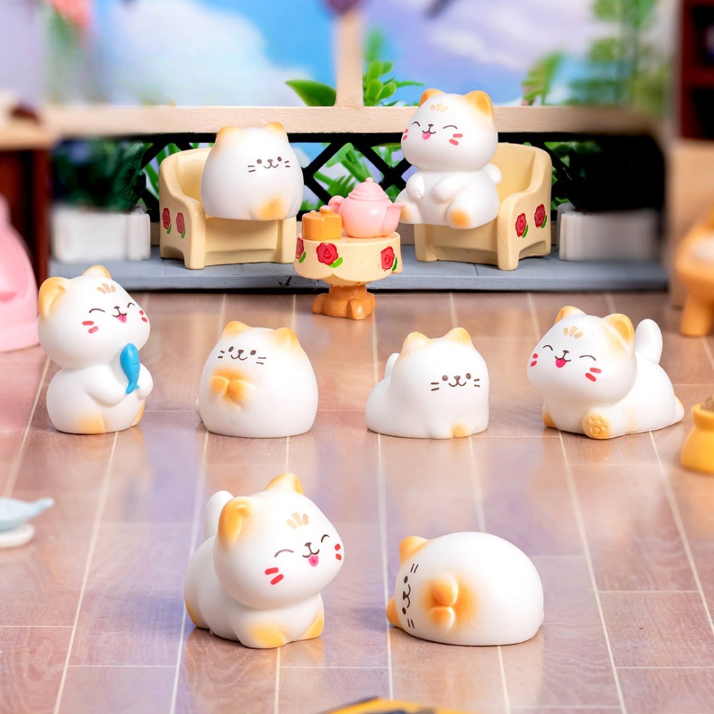 Kawaii Mini Cats Ornament Fair - Gardening Tools Toys recension och pris