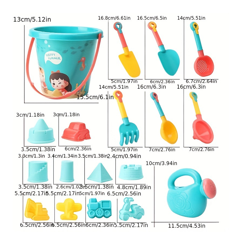 18PCS Beach Sand Toy Set, Dura - Gardening Tools Toys recension och pris