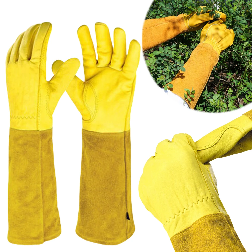 1 Pair Long Thorn Proof Rose P - Garden Gloves Thorn Proof recension och pris