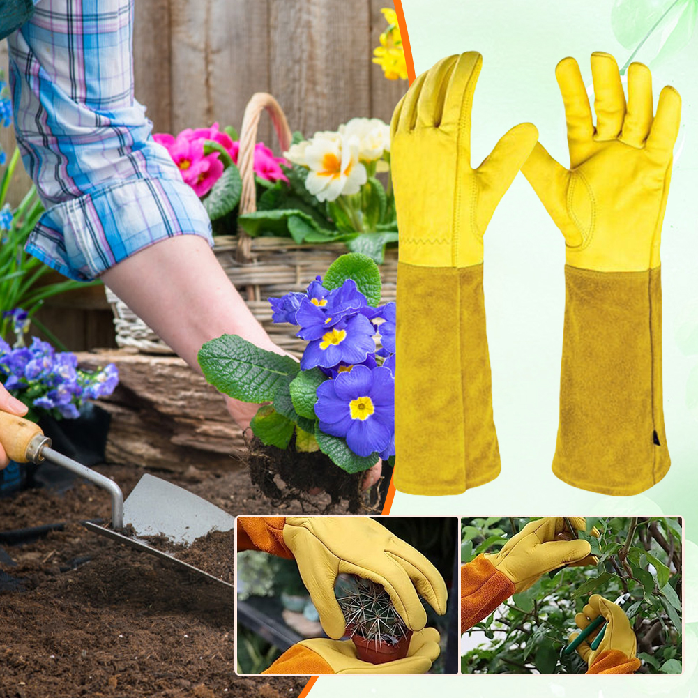 1 Pair Long Thorn Proof Garden - Garden Gloves Thorn Proof recension och pris