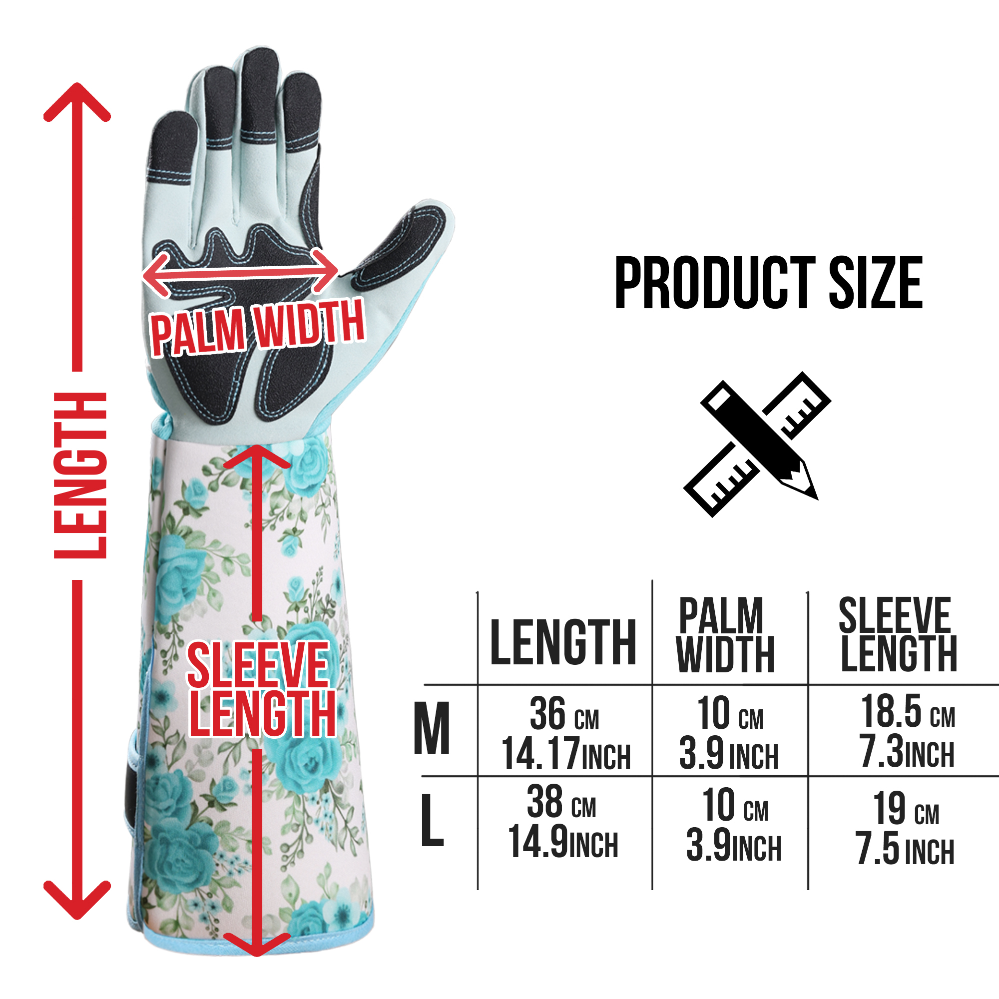 1 Pair Long Gardening Gloves T - Garden Gloves Thorn Proof recension och pris