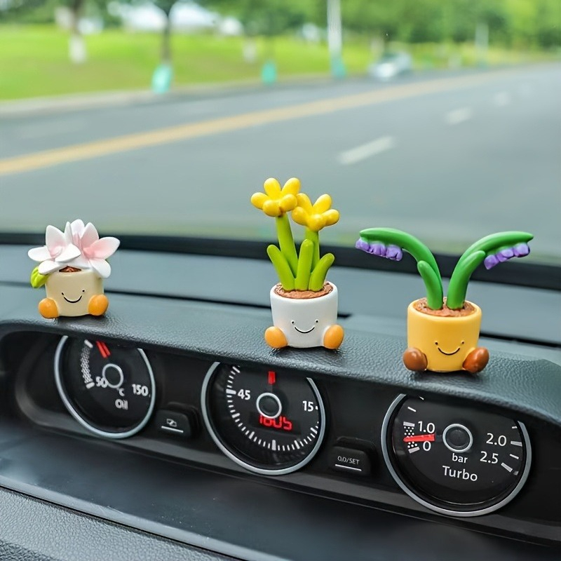 3pcs Cute Smiling Potted Plant - Gardening Tools Cute recension och pris