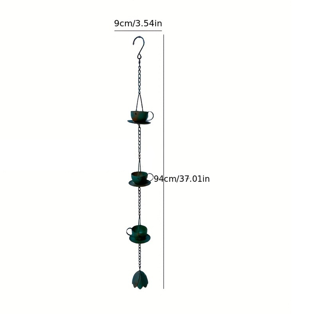 Teacup Rain Chain Decorative V - Gardening Tools Vintage recension och pris