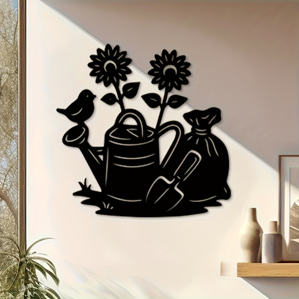 1Pcs Black Lacquered Metal Flo - Gardening Tools Vintage recension och pris