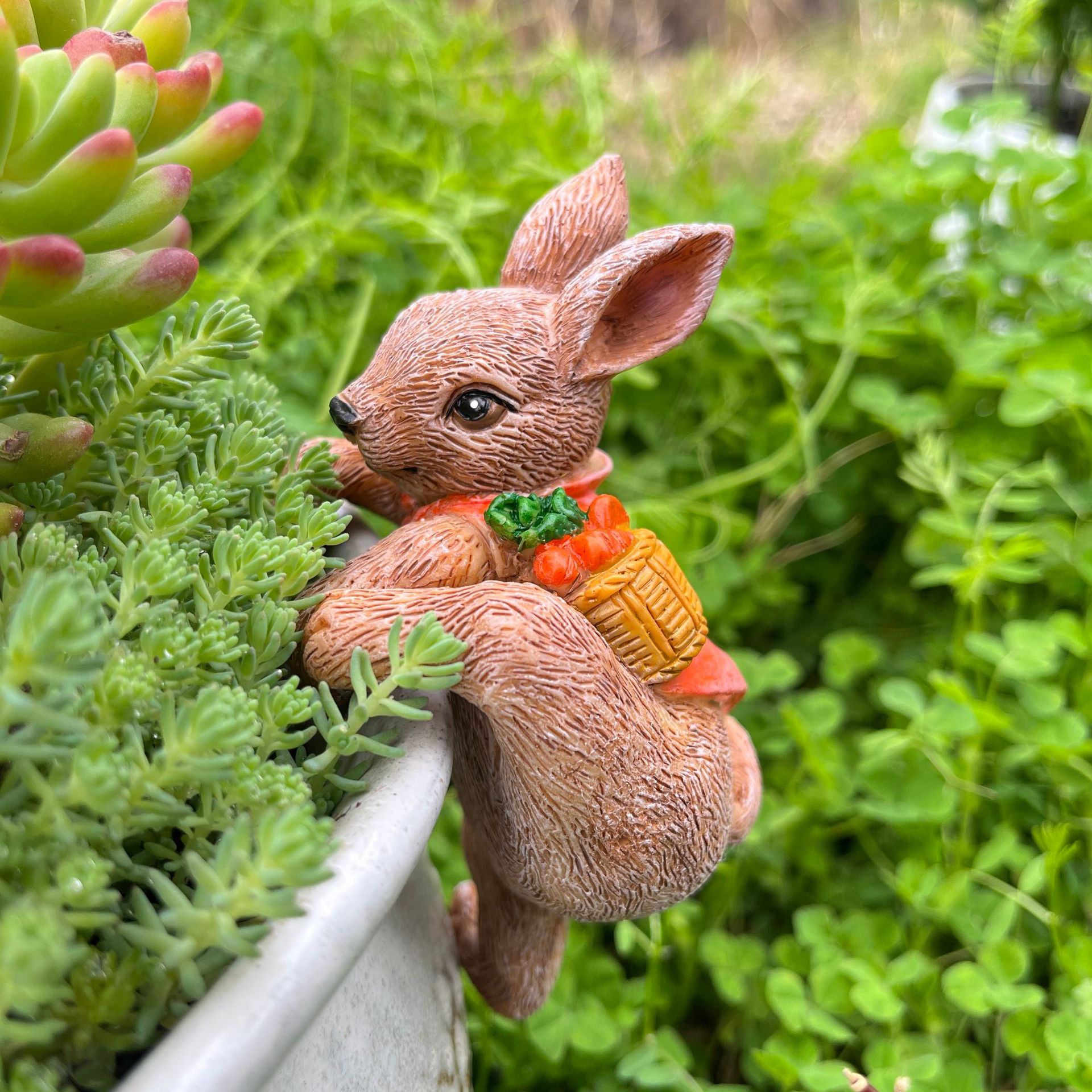 Cute Resin Rabbit Flower Pot H - Gardening Tools Cute recension och pris