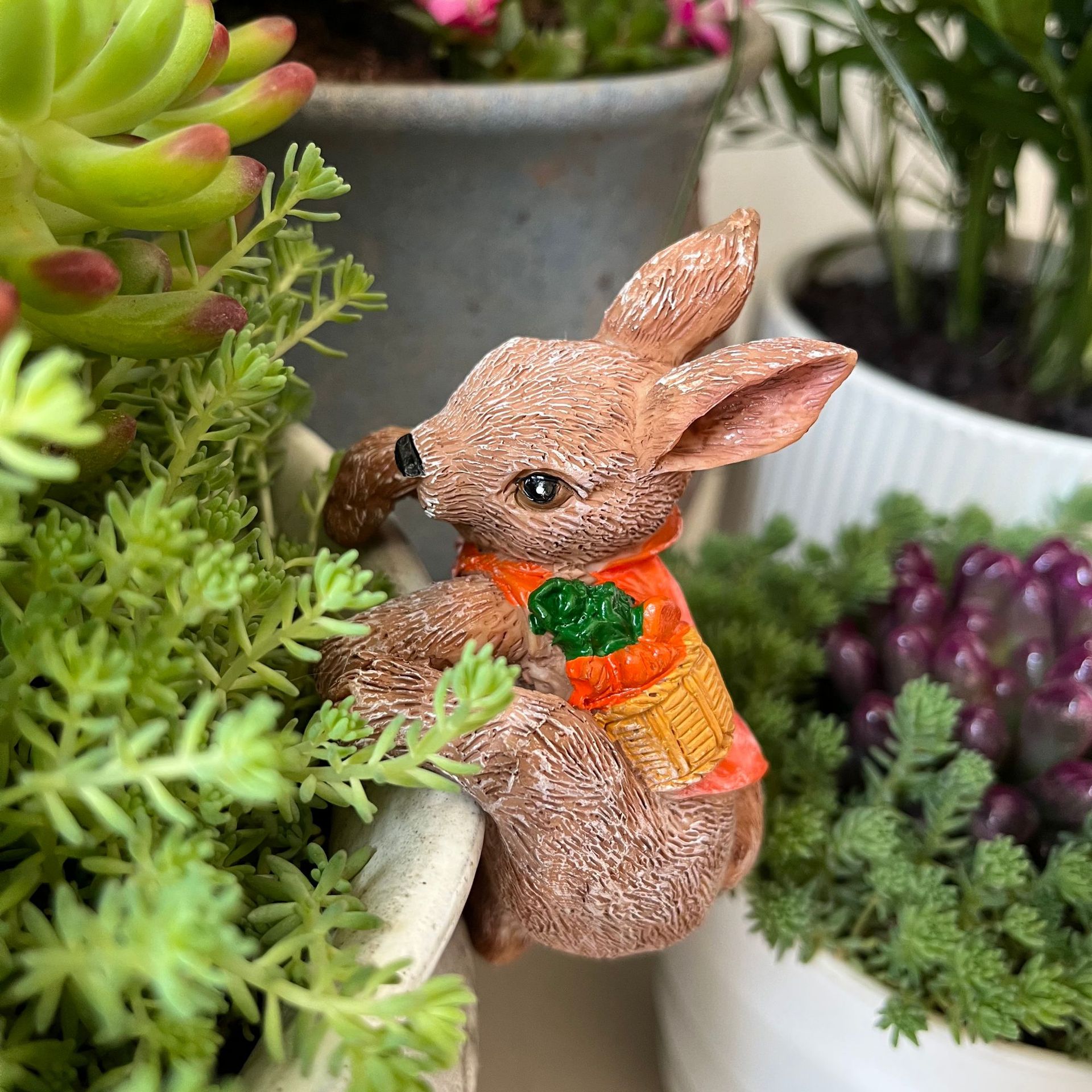 Cute Resin Rabbit Flower Pot H - Gardening Tools Cute recension och pris