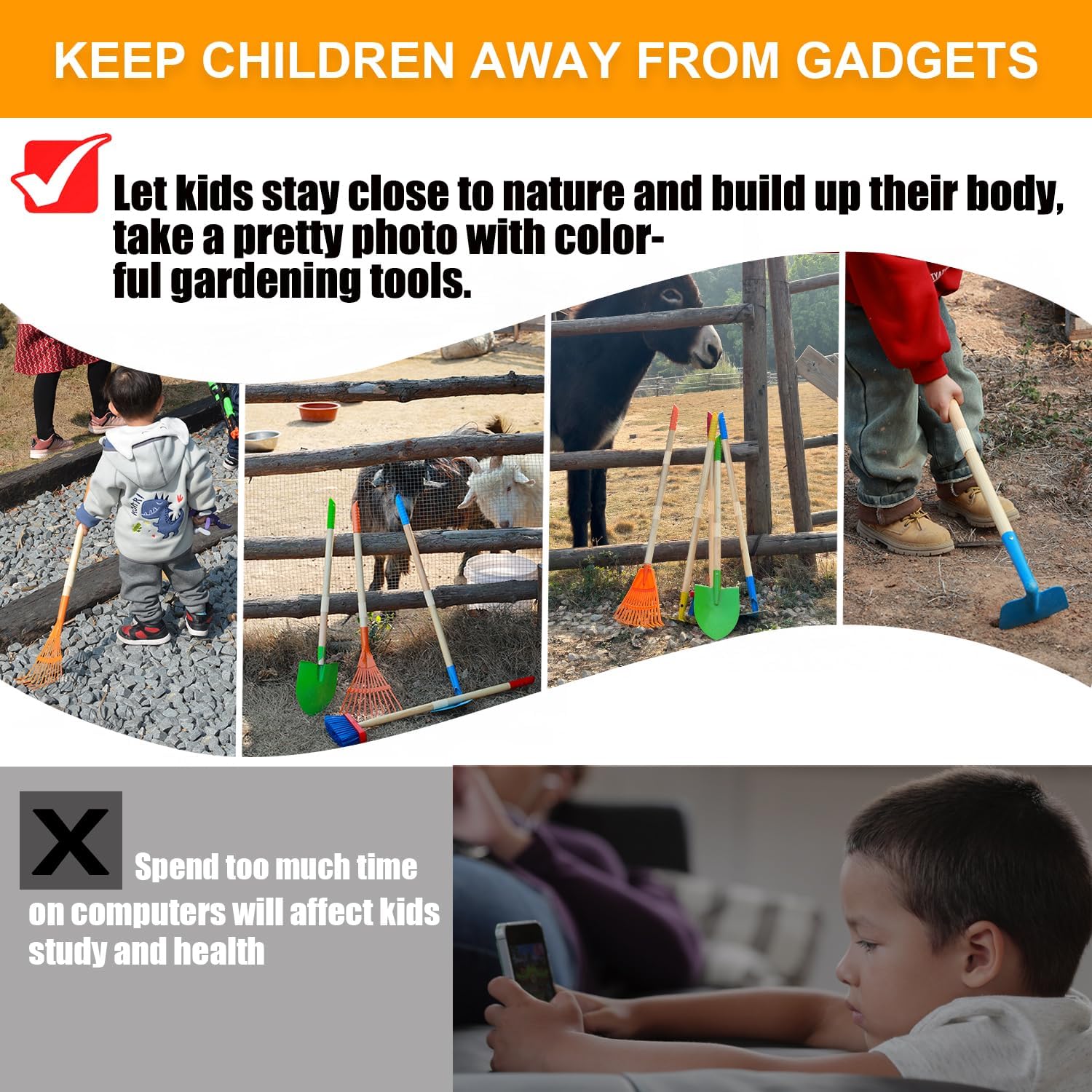 Toddler Gardening Tools, 8PCS  - Gardening Tools For Toddlers recension och pris