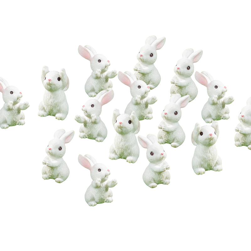 5/10Pcs Mini Resin Bunny Minia - Gardening Tools Cute recension och pris