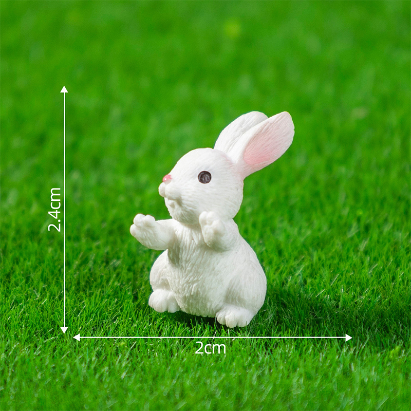 5/10Pcs Mini Resin Bunny Minia - Gardening Tools Cute recension och pris