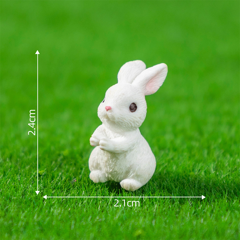 5/10Pcs Mini Resin Bunny Minia - Gardening Tools Cute recension och pris