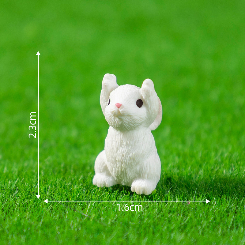 5/10Pcs Mini Resin Bunny Minia - Gardening Tools Cute recension och pris