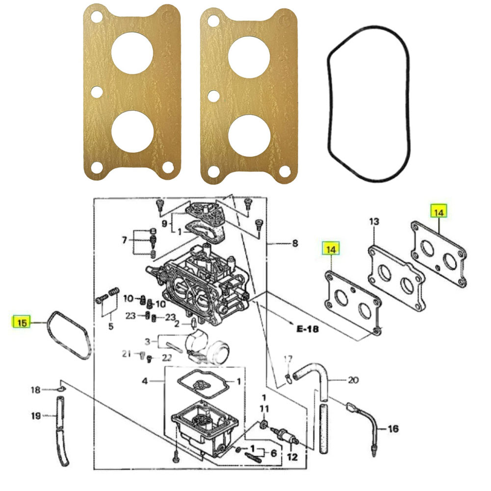 FOR HONDA  GXV530 GCV530 Engin - Gardening Tools Repair recension och pris