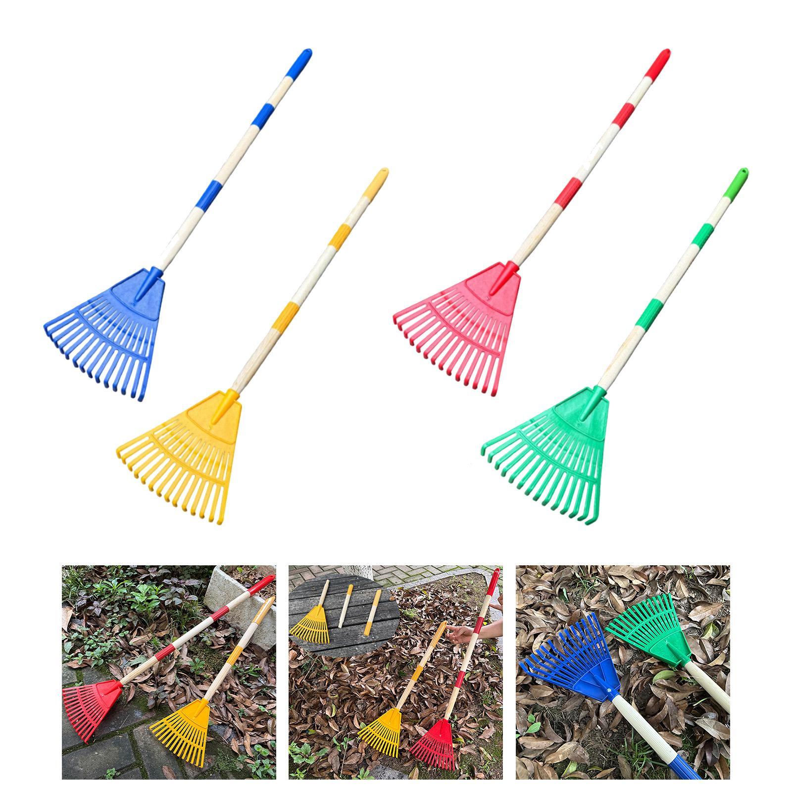 Leaf Rake 3 Sections with Long - Gardening Tools For Toddlers recension och pris