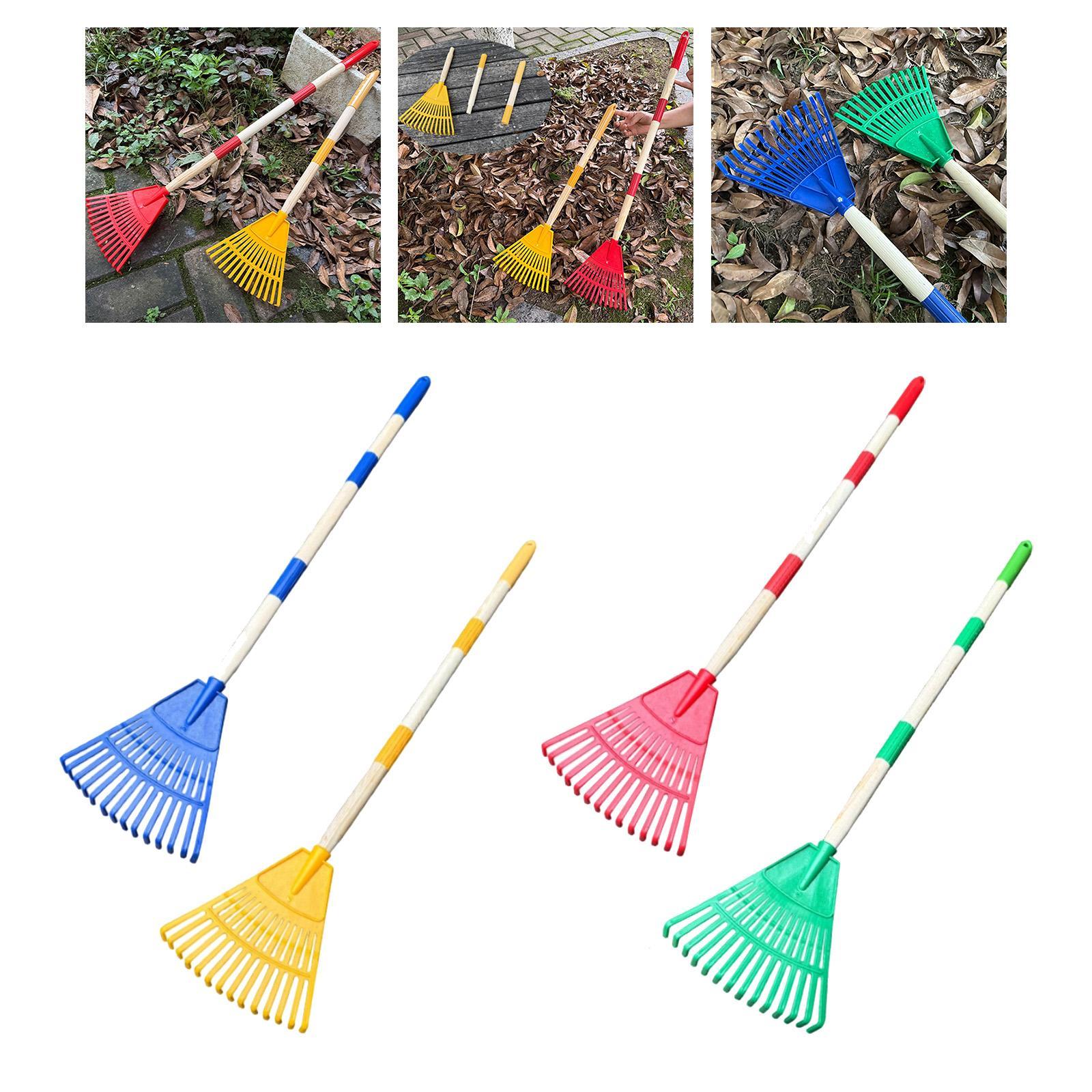 Leaf Rake 3 Sections with Long - Gardening Tools For Toddlers recension och pris